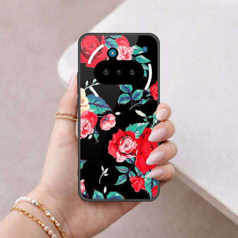 Nothing Phone 3a Cover - Floral Series - HQ Ultra Shine Premium Infinity Glass Soft Silicon Borders Case