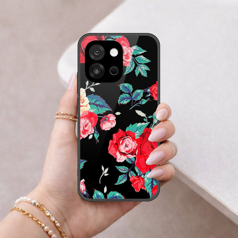 OnePlus 13s Cover - Floral Series - HQ Ultra Shine Premium Infinity Glass Soft Silicon Borders Case