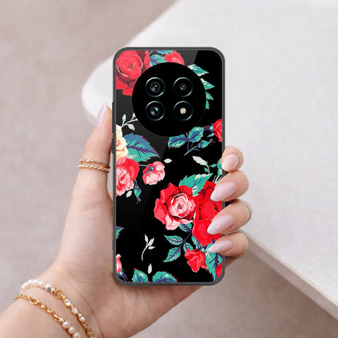 Realme 13 Pro Plus Cover - Floral Series - HQ Ultra Shine Premium Infinity Glass Soft Silicon Borders Case