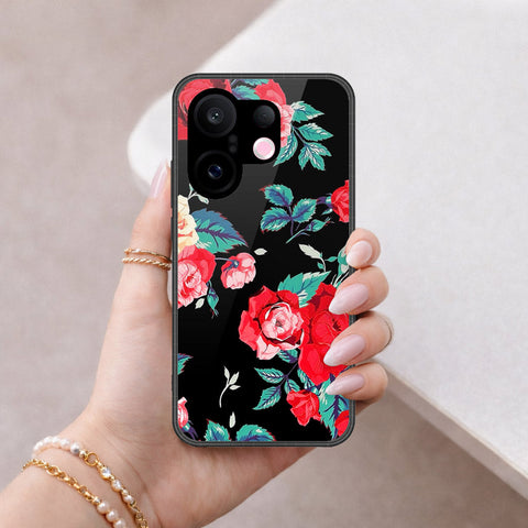 Vivo X200 FE Cover - Floral Series - HQ Ultra Shine Premium Infinity Glass Soft Silicon Borders Case
