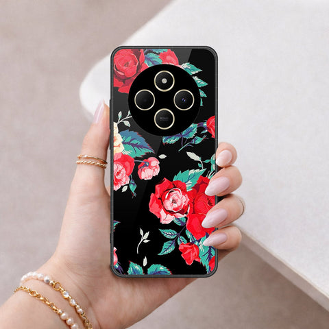Xiaomi Redmi 14C Cover - Floral Series - HQ Ultra Shine Premium Infinity Glass Soft Silicon Borders Case