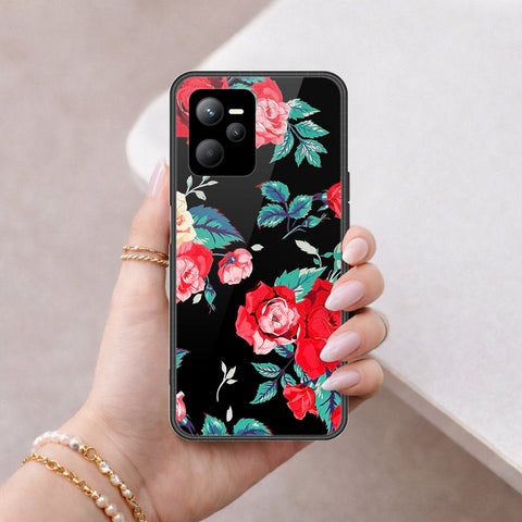Realme Narzo 50A Prime Cover - Floral Series - HQ Ultra Shine Premium Infinity Glass Soft Silicon Borders Case