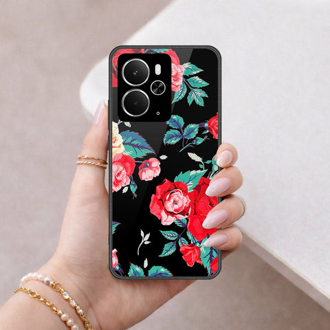 Realme 14 Cover - Floral Series - HQ Ultra Shine Premium Infinity Glass Soft Silicon Borders Case