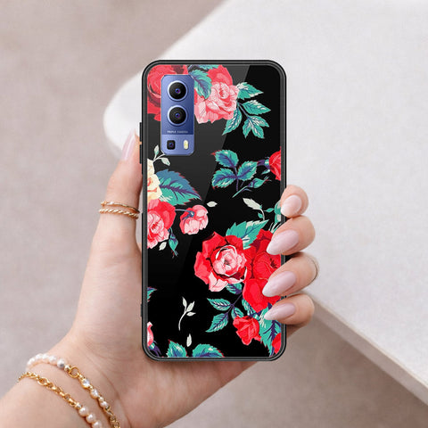 Vivo Y52 5G Cover - Floral Series - HQ Ultra Shine Premium Infinity Glass Soft Silicon Borders Case