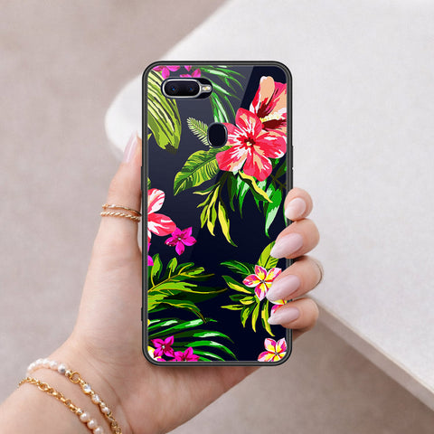 Realme 2 Pro Cover - Floral Series - HQ Ultra Shine Premium Infinity Glass Soft Silicon Borders Case
