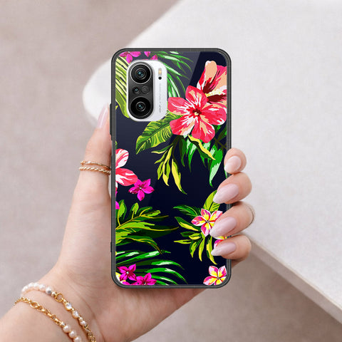 Xiaomi Mi 11i Cover - Floral Series - HQ Ultra Shine Premium Infinity Glass Soft Silicon Borders Case