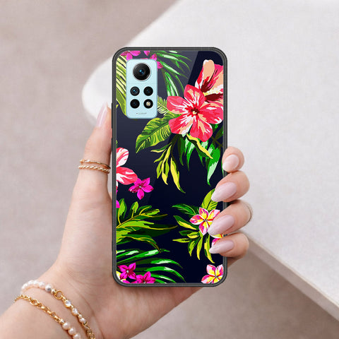 Xiaomi Redmi Note 12 Pro 4G Cover - Floral Series - HQ Ultra Shine Premium Infinity Glass Soft Silicon Borders Case