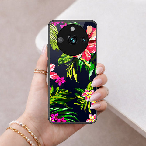 Realme 11 Pro Plus Cover - Floral Series - HQ Ultra Shine Premium Infinity Glass Soft Silicon Borders Case