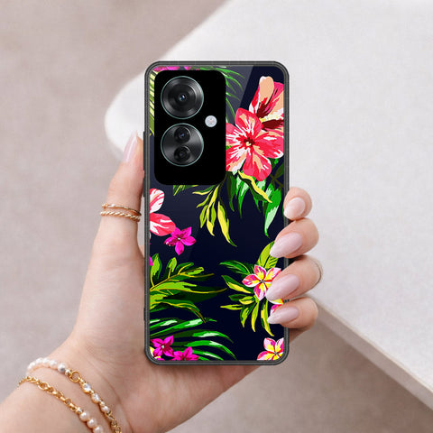 Oppo Reno 11F 5G Cover - Floral Series - HQ Ultra Shine Premium Infinity Glass Soft Silicon Borders Case