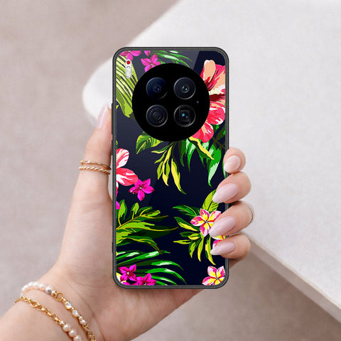 Tecno Camon 40 Premier 4G Cover - Floral Series - HQ Ultra Shine Premium Infinity Glass Soft Silicon Borders Case