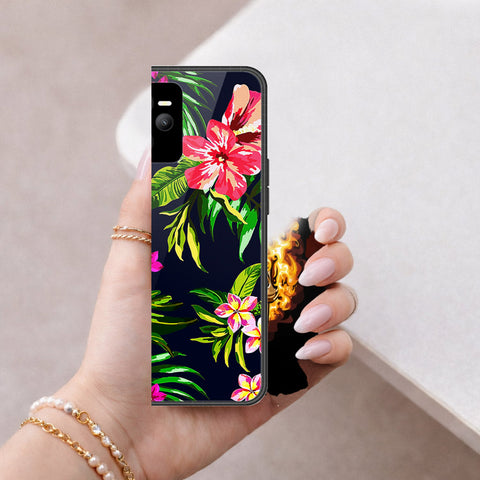 Realme Narzo 50A Prime Cover - Floral Series - HQ Ultra Shine Premium Infinity Glass Soft Silicon Borders Case