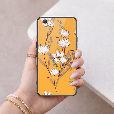 Oppo F1S Cover - Floral Series - HQ Ultra Shine Premium Infinity Glass Soft Silicon Borders Case