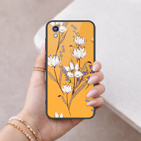 Huawei Honor 8S Cover - Floral Series - HQ Ultra Shine Premium Infinity Glass Soft Silicon Borders Case