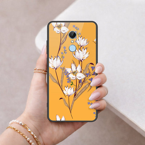 Xiaomi Redmi 5 Cover - Floral Series - HQ Ultra Shine Premium Infinity Glass Soft Silicon Borders Case