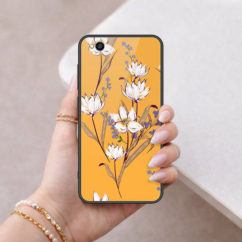 Xiaomi Redmi Go Cover - Floral Series - HQ Ultra Shine Premium Infinity Glass Soft Silicon Borders Case