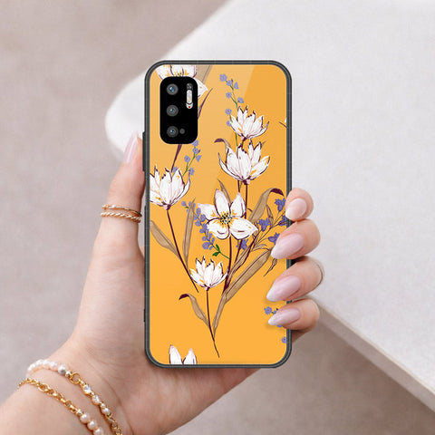 Xiaomi Redmi Note 10 5G Cover - Floral Series - HQ Ultra Shine Premium Infinity Glass Soft Silicon Borders Case