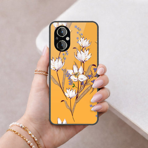 OnePlus Nord N20 5G Cover - Floral Series - HQ Ultra Shine Premium Infinity Glass Soft Silicon Borders Case