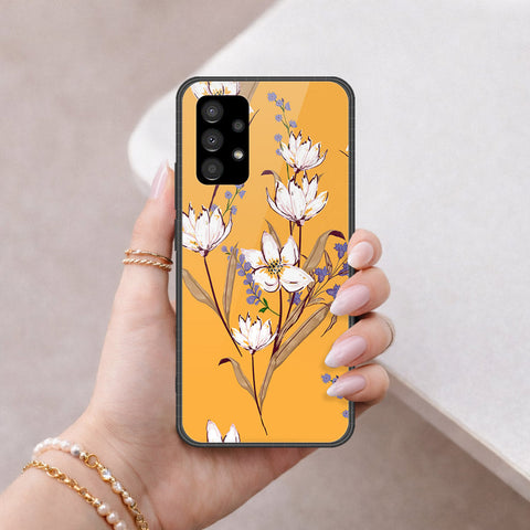 Samsung Galaxy A33 5G Cover - Floral Series - HQ Ultra Shine Premium Infinity Glass Soft Silicon Borders Case