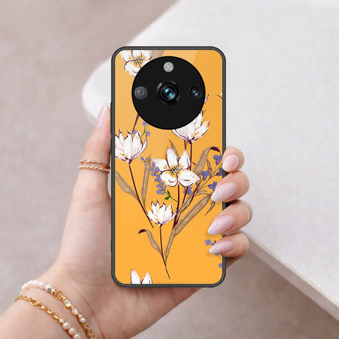 Realme 11 Pro Plus Cover - Floral Series - HQ Ultra Shine Premium Infinity Glass Soft Silicon Borders Case
