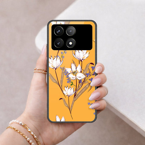 Xiaomi Poco X6 Pro Cover - Floral Series - HQ Ultra Shine Premium Infinity Glass Soft Silicon Borders Case