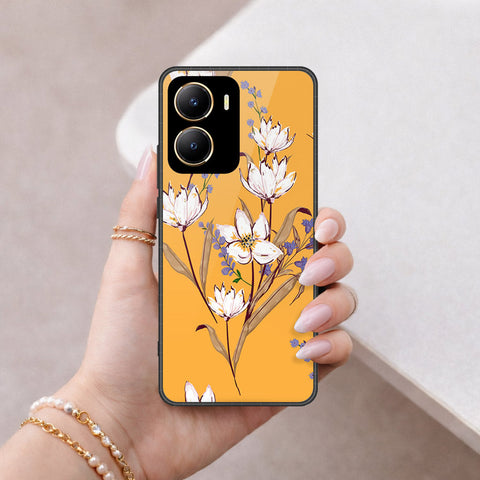 Vivo iQOOZ7i Cover - Floral Series - HQ Ultra Shine Premium Infinity Glass Soft Silicon Borders Case