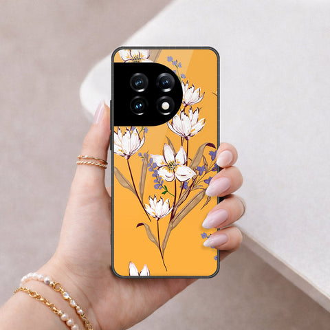 OnePlus Ace 2 Pro Cover - Floral Series - HQ Ultra Shine Premium Infinity Glass Soft Silicon Borders Case
