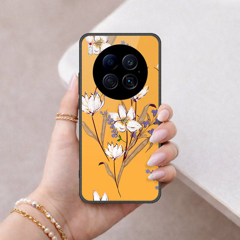 Tecno Camon 40 Premier 4G Cover - Floral Series - HQ Ultra Shine Premium Infinity Glass Soft Silicon Borders Case