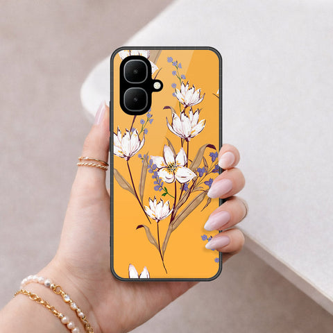 Infinix Smart 10 Cover - Floral Series - HQ Ultra Shine Premium Infinity Glass Soft Silicon Borders Case