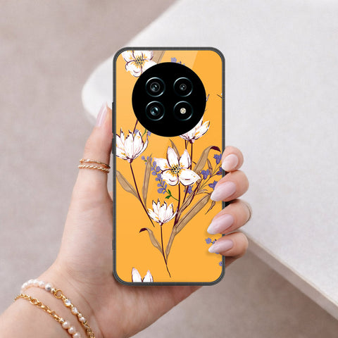 Realme 13 Pro Plus Cover - Floral Series - HQ Ultra Shine Premium Infinity Glass Soft Silicon Borders Case