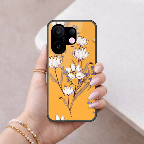 Vivo S30 Pro Mini Cover - Floral Series - HQ Ultra Shine Premium Infinity Glass Soft Silicon Borders Case