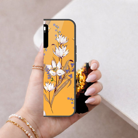 Oppo A54s Cover - Floral Series - HQ Ultra Shine Premium Infinity Glass Soft Silicon Borders Case