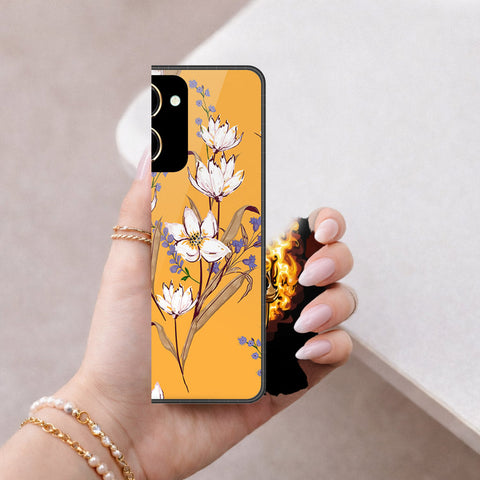 Vivo Y27s Cover - Floral Series - HQ Ultra Shine Premium Infinity Glass Soft Silicon Borders Case