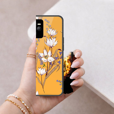 Realme Narzo 50A Prime Cover - Floral Series - HQ Ultra Shine Premium Infinity Glass Soft Silicon Borders Case