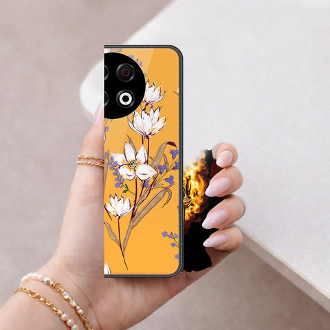 Tecno Spark 30 Pro Cover - Floral Series - HQ Ultra Shine Premium Infinity Glass Soft Silicon Borders Case