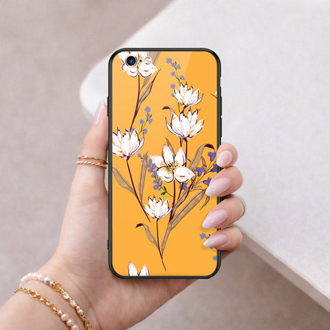 iPhone 6s Plus / 6 Plus Cover - Floral Series - HQ Ultra Shine Premium Infinity Glass Soft Silicon Borders Case