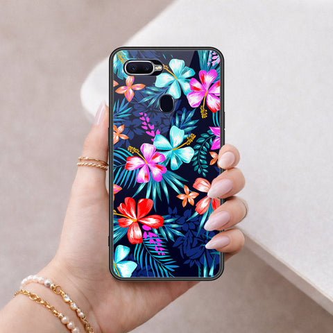 Realme 2 Pro Cover - Floral Series - HQ Ultra Shine Premium Infinity Glass Soft Silicon Borders Case