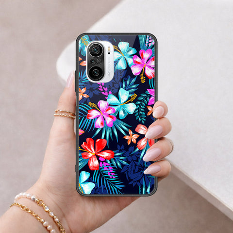Xiaomi Mi 11i Cover - Floral Series - HQ Ultra Shine Premium Infinity Glass Soft Silicon Borders Case