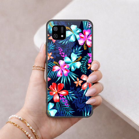 Oppo A16K Cover - Floral Series - HQ Ultra Shine Premium Infinity Glass Soft Silicon Borders Case