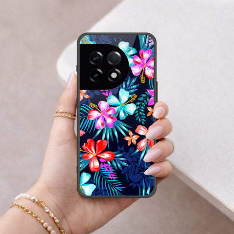 OnePlus 11 Cover - Floral Series - HQ Ultra Shine Premium Infinity Glass Soft Silicon Borders Case