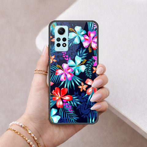Xiaomi Redmi Note 12 Pro 4G Cover - Floral Series - HQ Ultra Shine Premium Infinity Glass Soft Silicon Borders Case