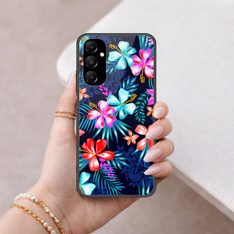 Samsung Galaxy M14 4G Cover - Floral Series - HQ Ultra Shine Premium Infinity Glass Soft Silicon Borders Case