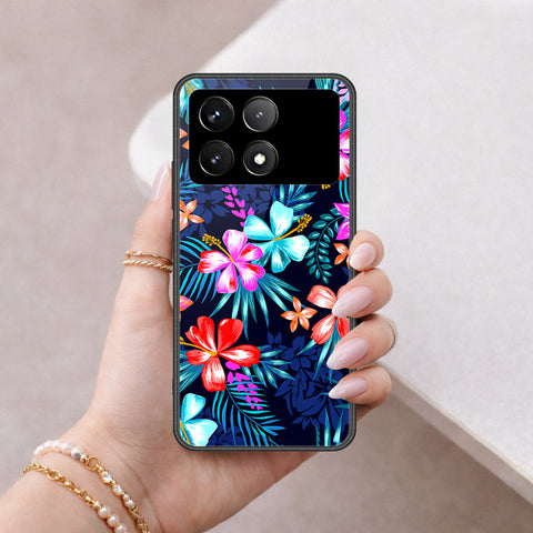 Xiaomi Poco X6 Pro Cover - Floral Series - HQ Ultra Shine Premium Infinity Glass Soft Silicon Borders Case