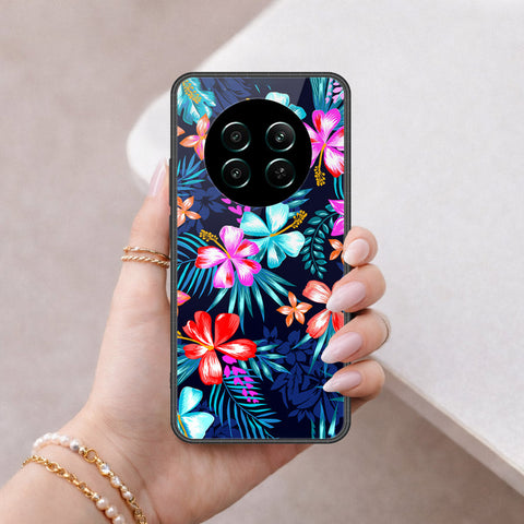 Realme Narzo 70 Cover - Floral Series - HQ Ultra Shine Premium Infinity Glass Soft Silicon Borders Case