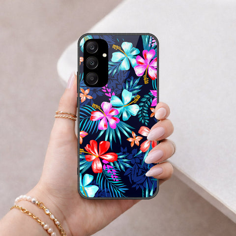 Samsung Galaxy A25 5G Cover - Floral Series - HQ Ultra Shine Premium Infinity Glass Soft Silicon Borders Case