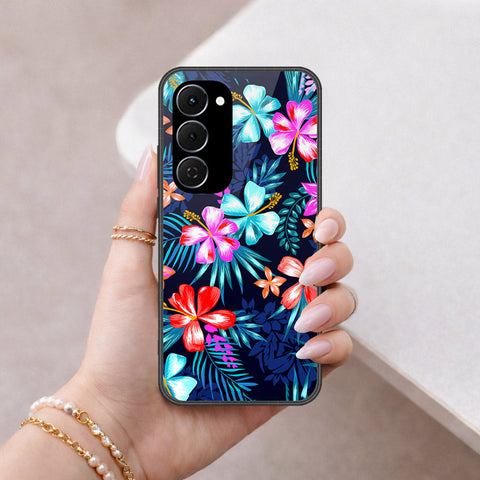 Tecno Spark 40 Pro Plus Cover - Floral Series - HQ Ultra Shine Premium Infinity Glass Soft Silicon Borders Case