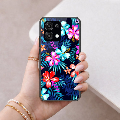 Oppo F31 Cover - Floral Series - HQ Ultra Shine Premium Infinity Glass Soft Silicon Borders Case