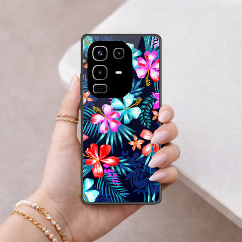 Infinix Note 50 Pro 4G Cover - Floral Series - HQ Ultra Shine Premium Infinity Glass Soft Silicon Borders Case