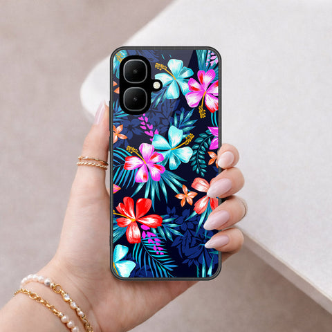 Tecno Spark Go 2 Cover - Floral Series - HQ Ultra Shine Premium Infinity Glass Soft Silicon Borders Case