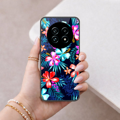 Realme 13 Pro Plus Cover - Floral Series - HQ Ultra Shine Premium Infinity Glass Soft Silicon Borders Case