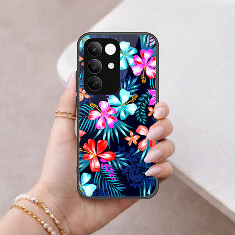 Realme C85 Pro Cover - Floral Series - HQ Ultra Shine Premium Infinity Glass Soft Silicon Borders Case